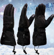 Milwaukee Leather MG17501SET Men’s Heated Black Leather/Textile Winter Gloves /Harness Wire and i-Touch