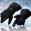 Milwaukee Leather MG17501SET Men’s Heated Black Leather/Textile Winter Gloves /Harness Wire and i-Touch