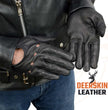 Milwaukee Leather SH869 Men's Black Deerskin Leather Unlined Professional Driving Gloves