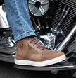 Milwaukee Leather MBM9113 Men's Brown Waterproof Leather Motorcycle Reinforced Riding Shoes w/ Ankle Support
