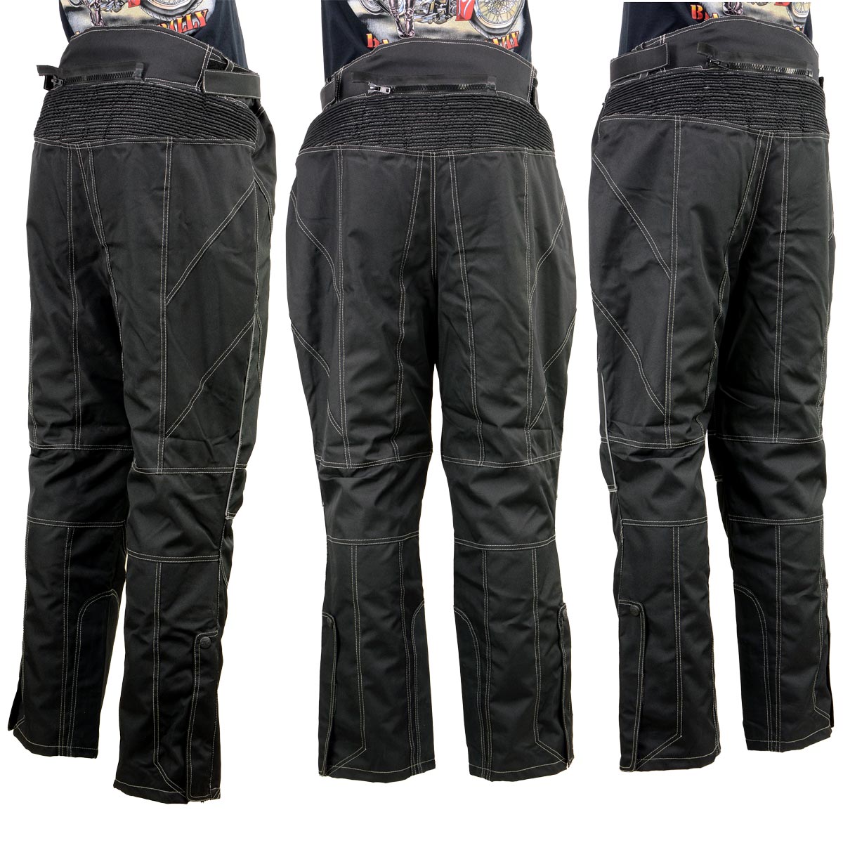 Milwaukee Leather MPM5729 Men's Black Tri-Tex Fabric Motorcycle
