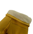 M Boss Motorcycle Apparel BOS37547 Men's Yellow Lined Full Grain Deerskin Gloves