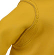 Milwaukee Leather Men's Deerskin Leather Gloves - Yellow, Unlined, Elastic Wrist - MG7544