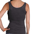 Hot Leathers GLC2378 Skull Bandana Tank Top Shirt with Rhinestones in Heather Charcoal Color