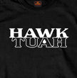 Hot Leathers GMS1557 Men's 'Hawk Tuah' Black Short Sleeve Printed T-Shirt