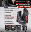 Milwaukee Motorcycle Clothing Co. Black Motorcycle Boots MB440EEE