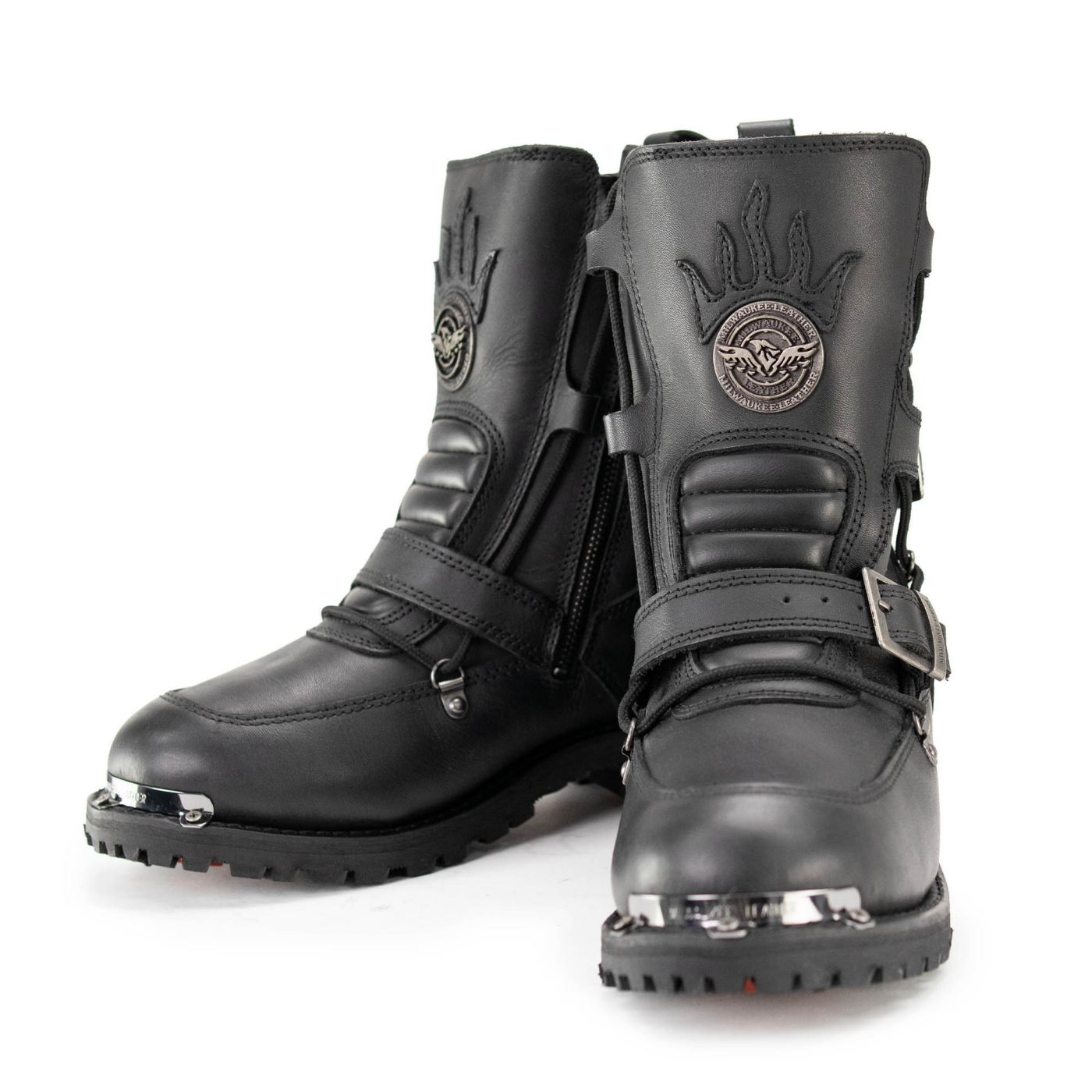 Milwaukee Leather MBM9076 Men's Black Tactical Logger Leather