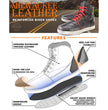 Milwaukee Leather MBM9103 Men's Vintage Leather Brown w/ Red Laces High-Top Reinforced Street Riding Casual Shoes