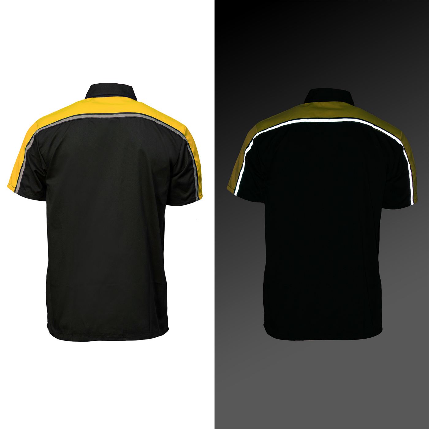 Milwaukee Motorcycle Clothing Co. Men's Yellow Mechanic Shirt, MDM11600