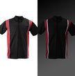Milwaukee Motorcycle Clothing Co. Men’s Blk/Red Mechanic Work Shirt – w / Reflective Strip, Rider‑Built MDM11607