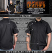 Milwaukee Leather MDM11669 Men’s Black Button-Up Heavy-Duty Work Shirt - Classic Mechanic Shirt w/ Pockets