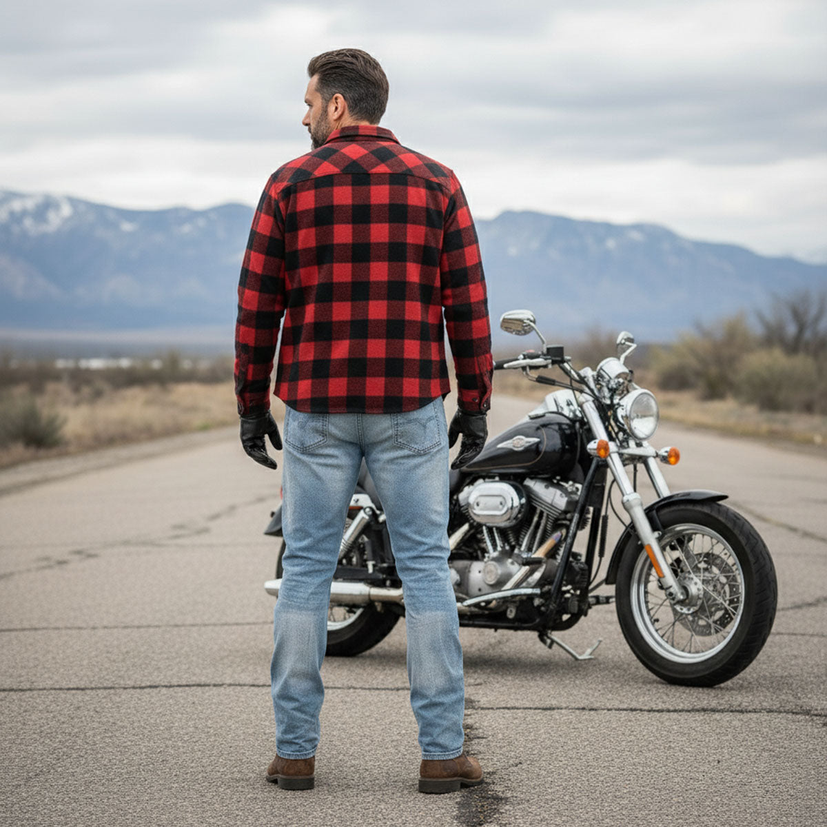 Milwaukee Leather MDM5003 Men's Blue Armored Motorcycle Riding Denim Jeans Reinforced with Aramid Fibers