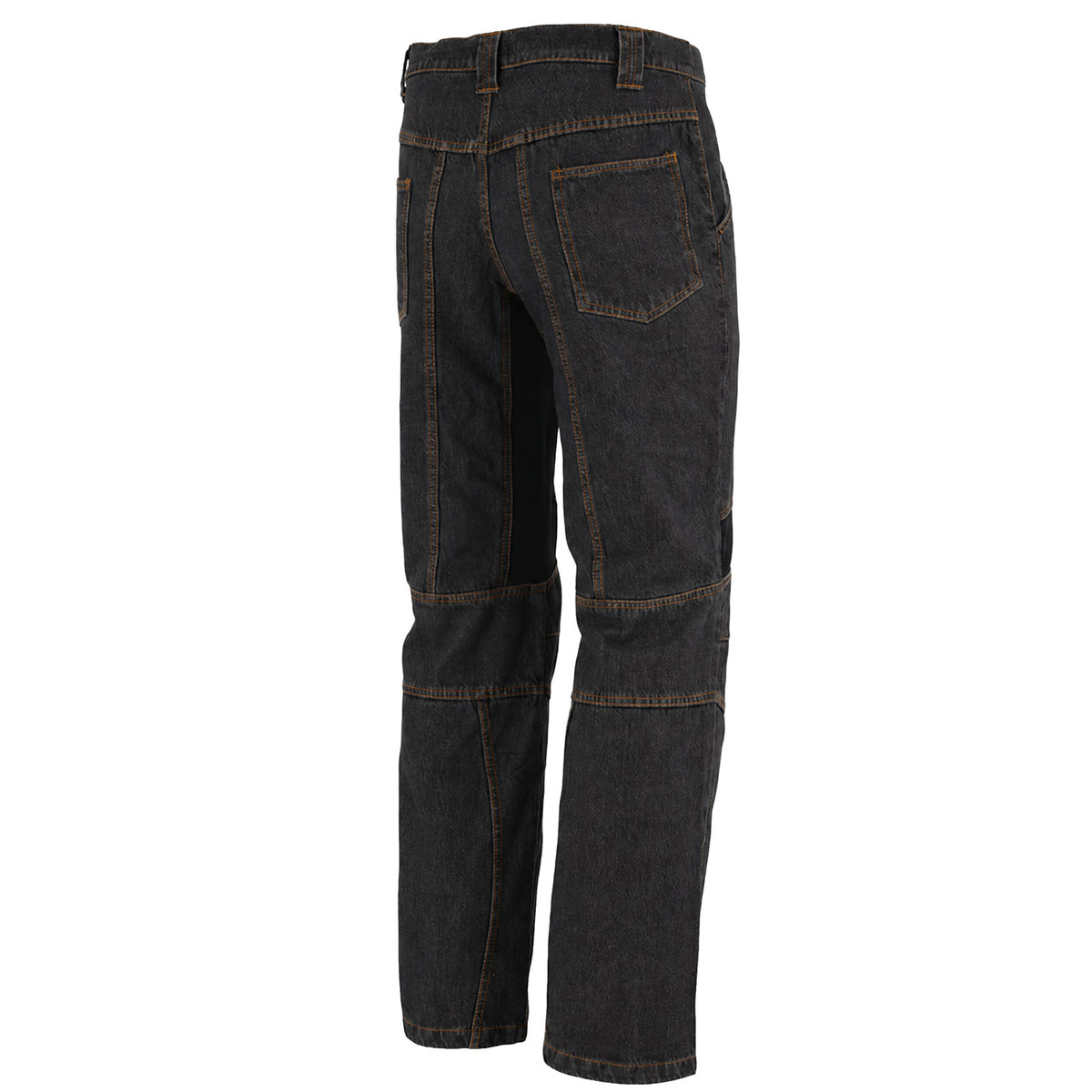 Milwaukee Leather Men's Classic Black Denim Motorcycle Pants, MDM5016