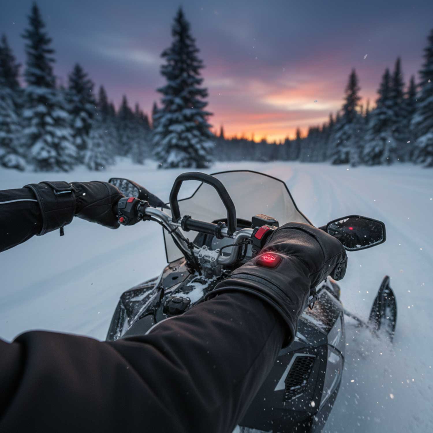 Milwaukee Leather MG7513SET Men’s Heated Winter Gloves for Motorcycle Ski Hunting/Harness Wire and i-Touch