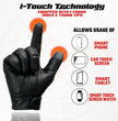 Milwaukee Leather MG7516 Men's Black Leather ’I - Touchscreen Compatible’ Gel Palm Motorcycle Hand Gloves W/ Flex Knuckles