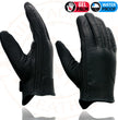 Milwaukee Leather MG7522 Men's Black Leather Waterproof Cruiser Motorcycle Hand Gloves W/ Gel Padded Palm