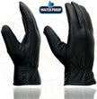 Milwaukee Leather MG7523 Men's Black Leather Waterproof Cruiser Motorcycle Hand Gloves