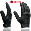 Milwaukee Leather MG7535 Men's Black Leather with Gel Palm Motorcycle Hand Gloves w/ Flex Knuckles