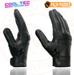 Milwaukee Leather MG7536 Men's Black Leather Gel Palm Motorcycle Gloves w/ Flex Knuckles and Cool-Tec Treatment