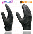 Milwaukee Leather MG7736 Women's Black Leather Gel Palm Motorcycle Gloves w/ Flex Knuckles and Cool-Tec Treatement