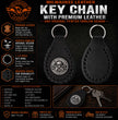 Milwaukee Leather Black Key Chain MLA9523