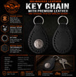 Milwaukee Leather Black Key Chain MLA9504