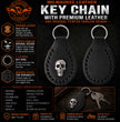 Milwaukee Leather Black Key Chain MLA9505