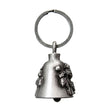 Milwaukee Leather MLB9053 'Bull Dog & Bike' Motorcycle Good Luck Bell | Key Chain Accessory for Bikers
