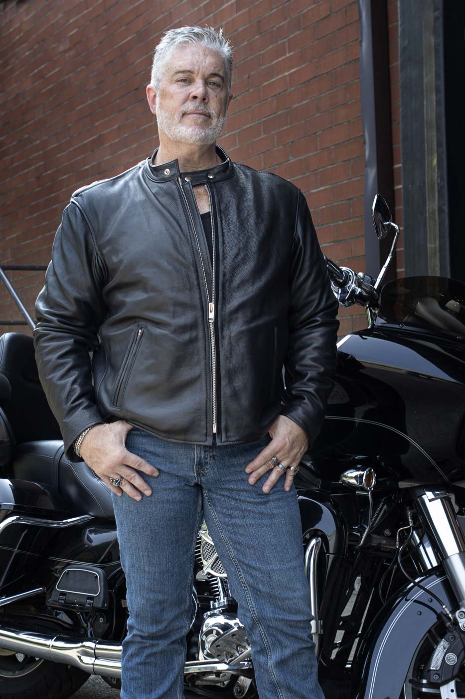 Milwaukee Leather USA MADE MLJKM5006 Men's Black Rumble Premium