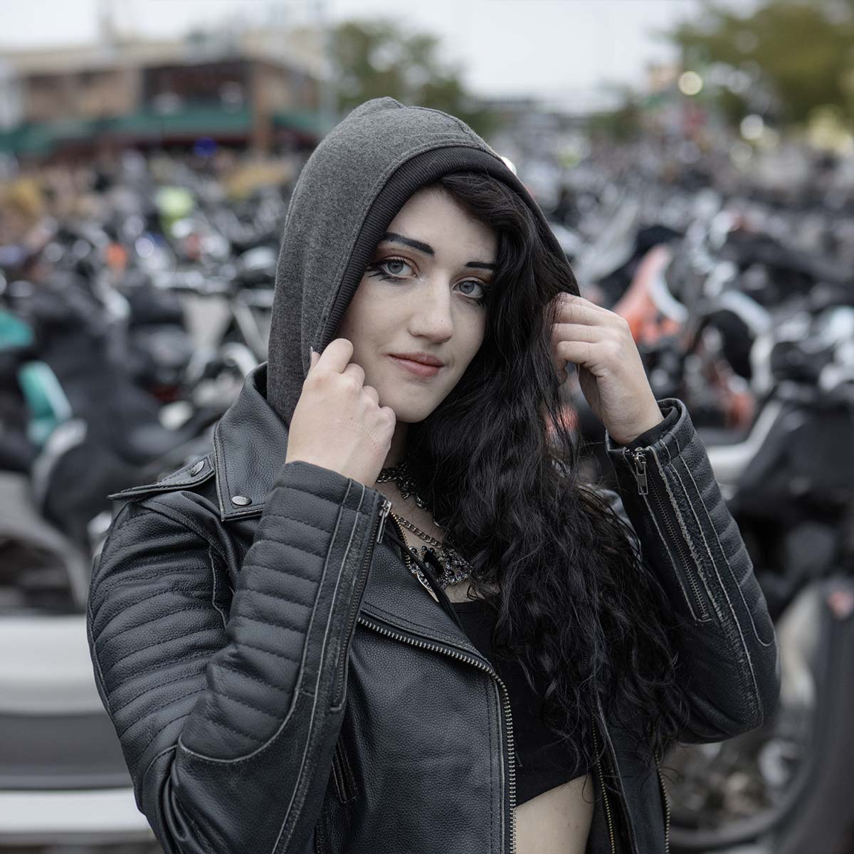 Milwaukee Leather MLL2516 Black Leather Rub-Off Leather Jacket