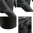 Milwaukee Leather MLL2525 Women's Black Leather Lightweight Lace to Lace Jacket