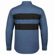 MMCC Men's Block Shift Long Sleeve Mechanic Shop Shirt - Microfiber Panel - MMC16155