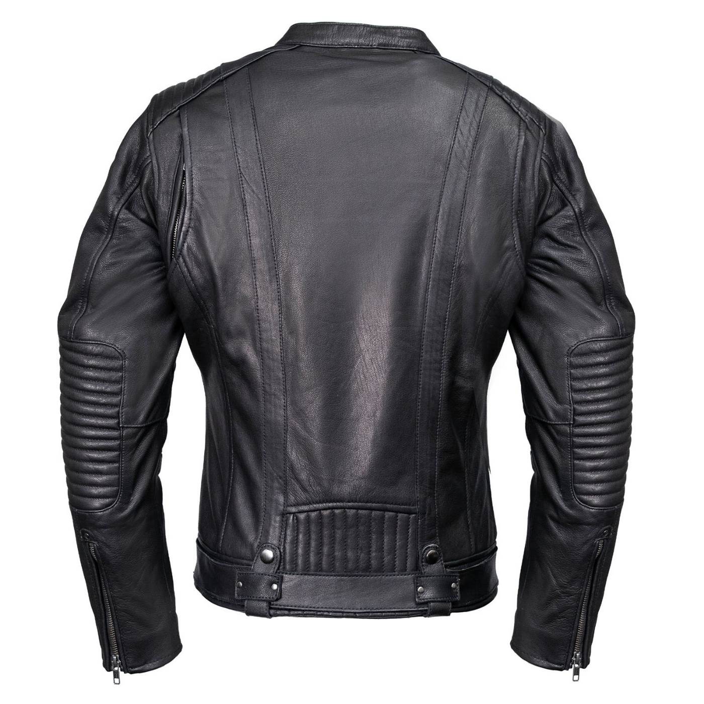 Milwaukee Motorcycle Clothing Co. Women’s Rebel Scooter Style Black Leather Biker Jacket w/ Mandarin Collar MMC20002
