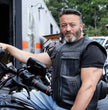 Milwaukee Motorcycle Clothing Co. Men's Quick-Draw Stylesh Premium Black Leather MC Biker Vest MMC30001