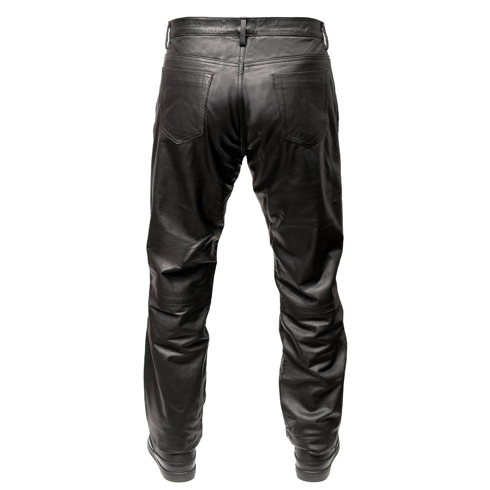 Milwaukee Motorcycle Clothing Co. Men’s Branson Black Premium Leather Biker Lined Pants –  5-Pocket  MMC50000