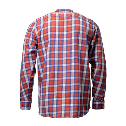 Milwaukee Leather MNG11670 Men's Red, Blue and White Long Sleeve Cotton Flannel Shirt