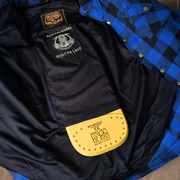 Milwaukee Leather MP7915 | 1PC CE Approved Back Armor for Motorcycle Armored Flannels or Jackets - Spine Protector