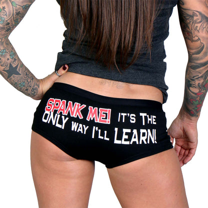 Hot Leathers PTB7081 Spank Me Funny Boy Shorts