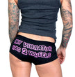 Hot Leathers PTB7254 My Vibrator Has Two Wheels Funny Boy Shorts