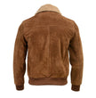 Milwaukee Leather Vintage SFM1818 Men's Classic Beige Suede Leather Fashion Coat Jacket w/ Front Zipper Closure