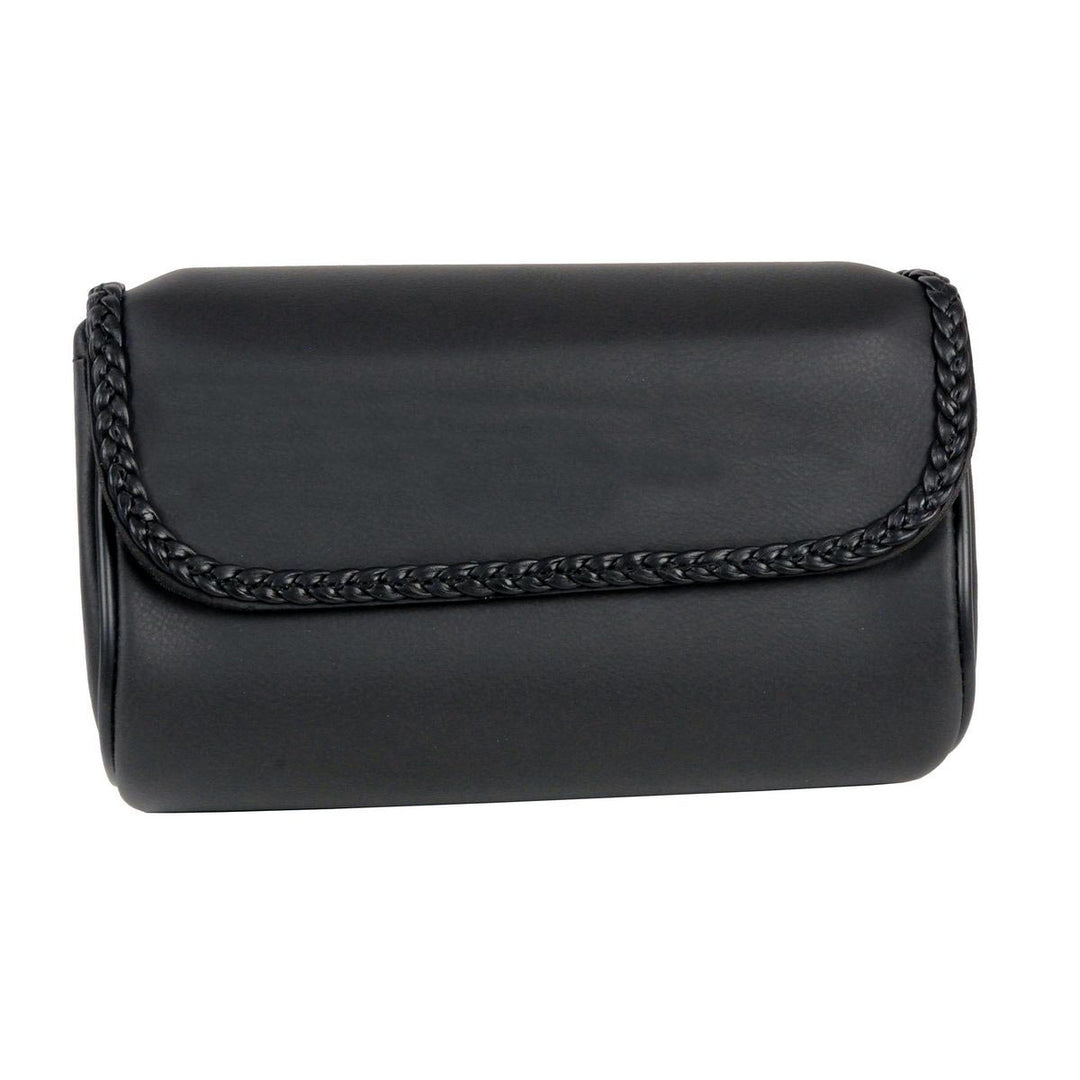 Milwaukee Performance SH627B01 Black PVC Small Braided Motorcycle Tool Bag with Self FastenerClosure