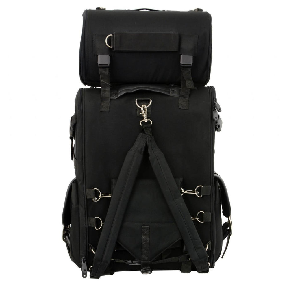 Milwaukee Performance SH67301 X-Large Black Textile 2-Piece Touring Motorcycle Bag Pack