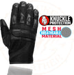 Milwaukee Leather SH802 Women's Black Leather and Mesh Racing Motorcycle Gloves w/ Padded Fingers