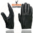 Milwaukee Leather SH887 Men's USA Deerskin Black Leather Unlined Lightweight Motorcycle Riders Gloves