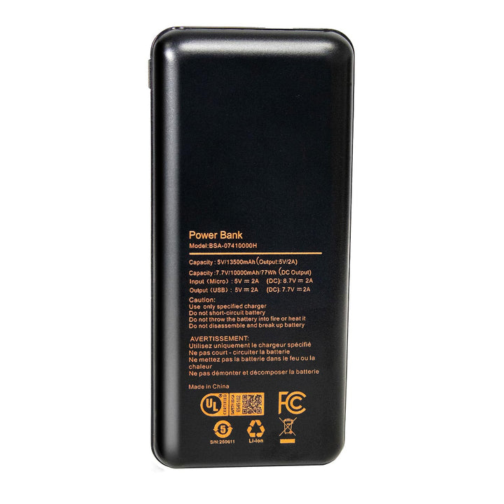 Milwaukee Leather - Nexgen Heat Heated Gear 7.4V 10000mAh Rechargeable Battery Pack w/ Wall Charger-BAS-7410000H