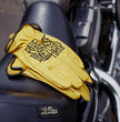 Hot Leathers GVD2001 Uni-Sex Gold 'Bolt' Deer Skin Leather Gloves