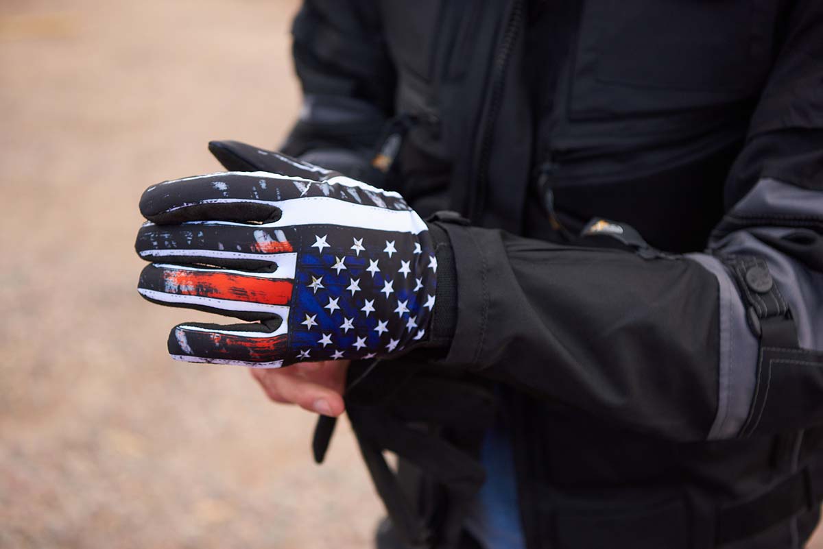 Hot Leathers GVM3002 Vintage American Flag Mechanics Glove