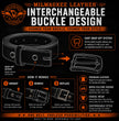 Milwaukee Leather Men's Playing Card Emblem Genuine Leather Belt, MP7139