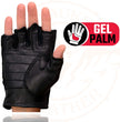 Milwaukee Leather SH851 Men's USA Deer Skin Leather Black Gel Padded Palm Fingerless Motorcycle Riders Gloves