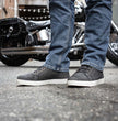 Milwaukee Leather MBM9108 Men's Black Canvas Reinforced Motorcycle Casual Street Riding Shoes w/ Ankle Support